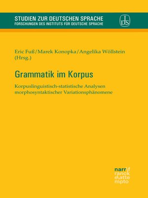 cover image of Grammatik im Korpus